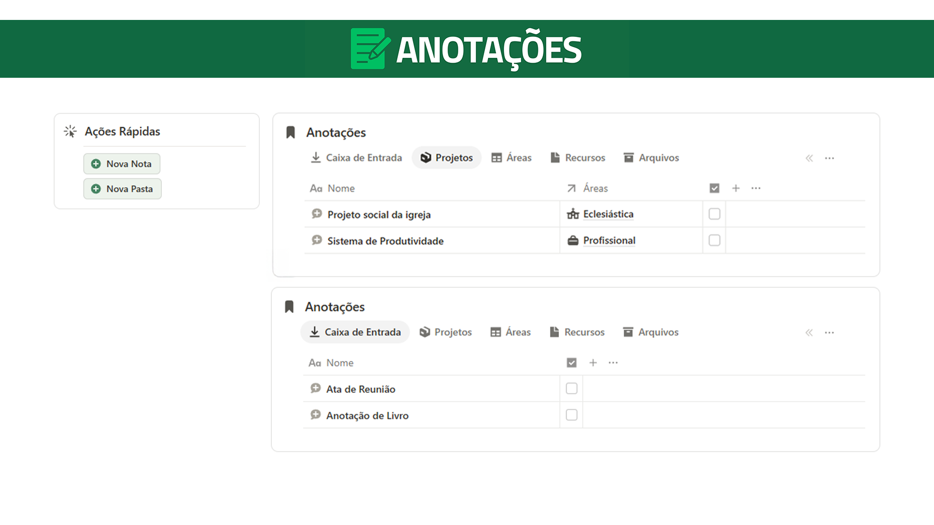 Anotações