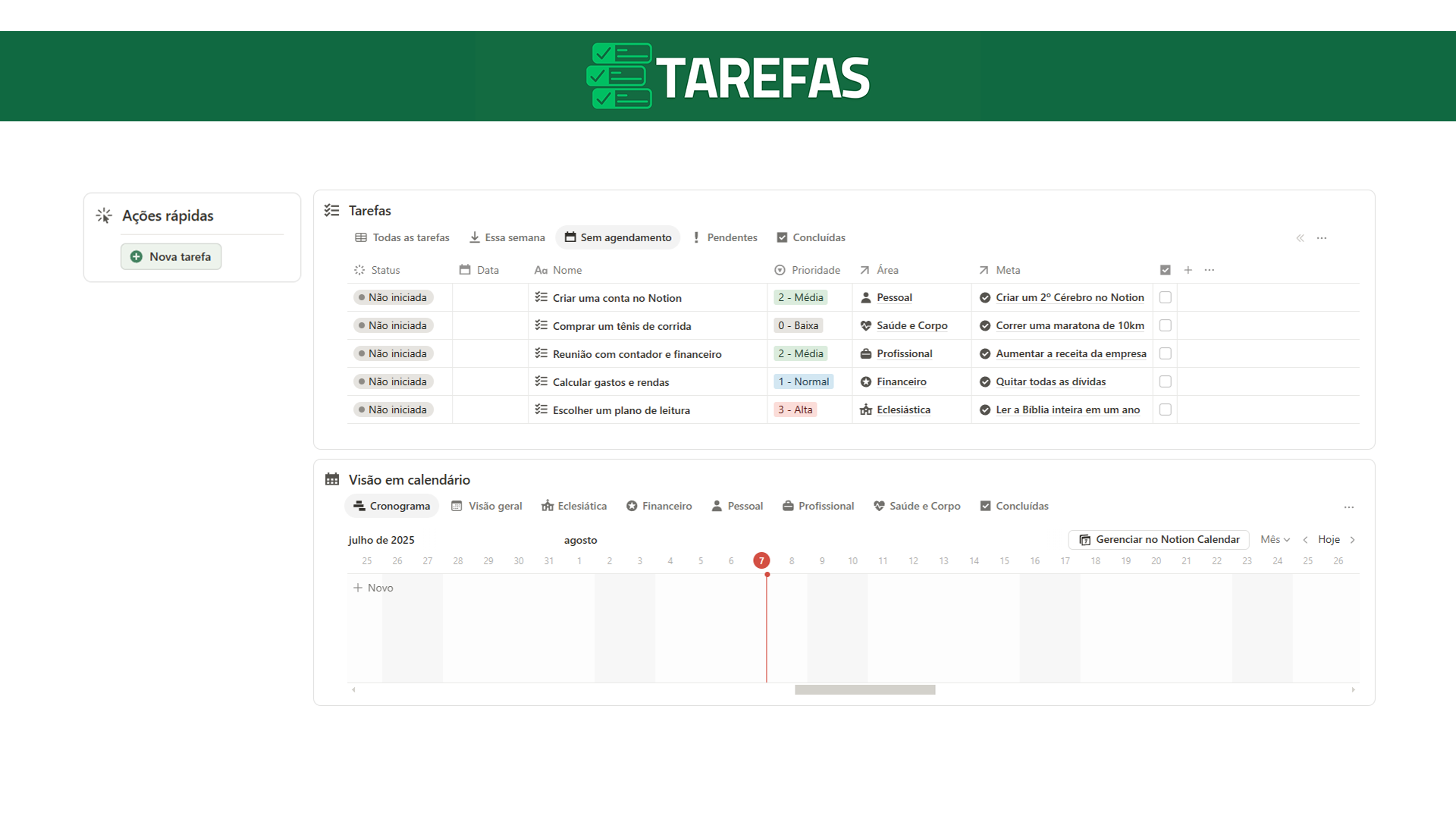 Tarefas